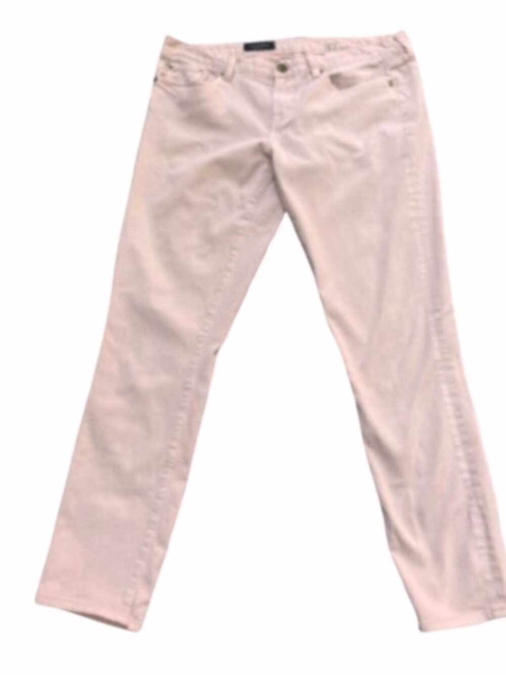 J. Crew Toothpick Jeans Blush Pink Skinny Ankle Pant Stretch Low-Rise, size 32L